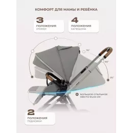 Коляска прогулочная Rant Moss Prime Grey