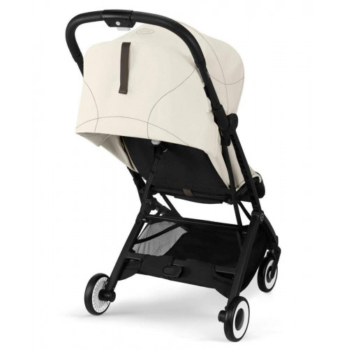 Прогулочная коляска Cybex Orfeo BLK Canvas White с дождевиком и бампером