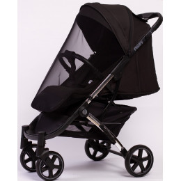 Прогулочная коляска Peppy Polo 2.0 Silver black хром рама, сумка