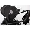 Прогулочная коляска Peppy Amici с автокреслом Rise Milk Black рама Black