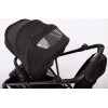 Прогулочная коляска Peppy Amici с автокреслом Rise Milk Black рама Black