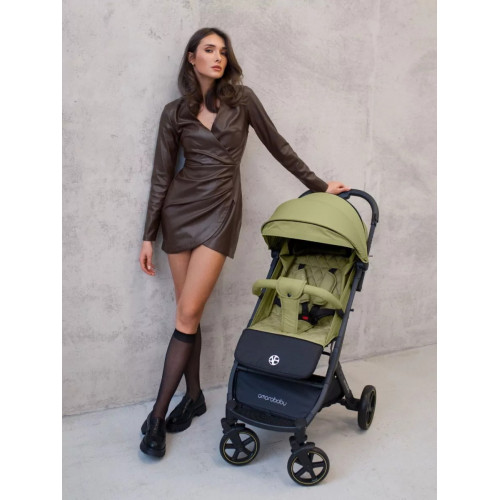 Прогулочная коляска AmaroBaby Airy оливковый