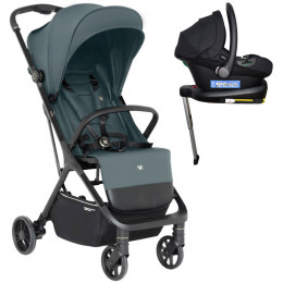 Прогулочная коляска Sweet Baby Aura + автокресло Elegante Plus с базой i-Size ISOFIX DK780 Green