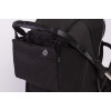 Прогулочная коляска Peppy Polo 2.0 Silver black хром рама, сумка