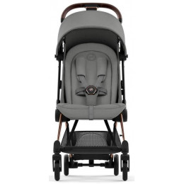 Коляска Cybex Coya Rosegold Frame Cloud G i-Size Magic Black Mirage Grey с дождевиком и бампером