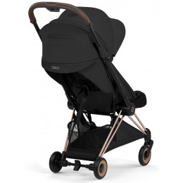 Прогулочная коляска Cybex Coya Style Rosegold Sepia Black с дождевиком