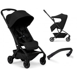 Детская прогулочная коляска Joolz Aer 2 с бампером и реверсивным блоком Space Black