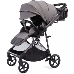 Прогулочная коляска Peppy Amici с автокреслом Jovikids Aria Grey серый, рама серая