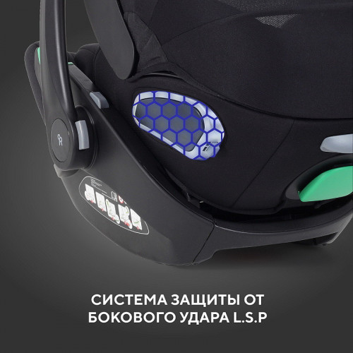 Детская прогулочная коляска Rant Flex Color с автокреслом Evomax Black Stone Grey