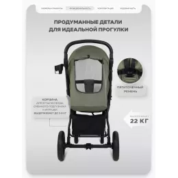 Коляска прогулочная Mowbaby Stormy Olive