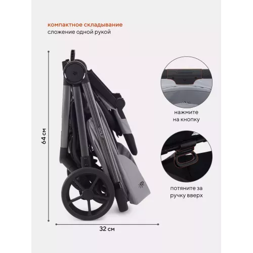 Коляска прогулочная Rant Golf Classic grey