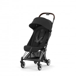 Купить прогулочную коляску Cybex Coya , в цвете Sepia Black (шасси Chrome Brown)