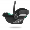 Коляска Cybex Coya Rosegold Frame Aton B2 i-Size Volcano Black Leaf Green с дождевиком и бампером