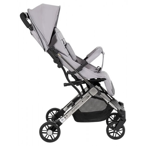 Детская прогулочная коляска Farfello Comfy Go Comfort Chrome серый на черном хроме