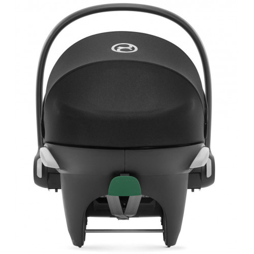 Коляска Cybex Coya Rosegold Frame Aton B2 i-Size Volcano Black Leaf Green с дождевиком и бампером
