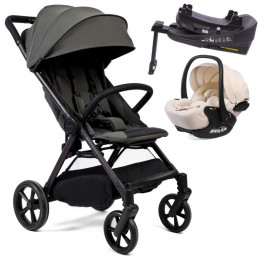 Прогулочная коляска Peppy Vigo с автокреслом Verona Beige и базой Antrazit антрацит