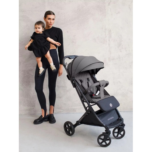 Прогулочная коляска AmaroBaby Airy серый
