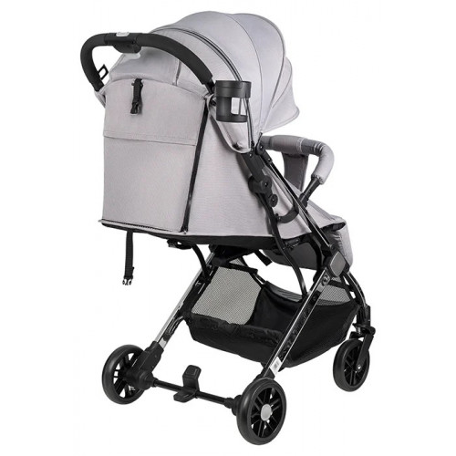 Детская прогулочная коляска Farfello Comfy Go Comfort Chrome серый на черном хроме