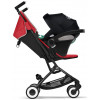 Прогулочная коляска Cybex Libelle BLK Hibiscus Red с дождевиком