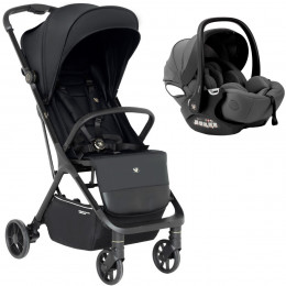 Прогулочная коляска Sweet Baby Aura + автокресло Premier Grey Grey