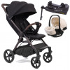 Прогулочная коляска Peppy Vigo с автокреслом Verona Beige и базой Black черный