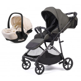 Прогулочная коляска Peppy Amici с автокреслом Verona Beige Antrazit рама Grey