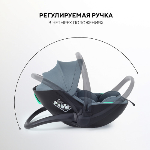 Детская прогулочная коляска Rant Flex Color с автокреслом Miro Graphite Midnight Black