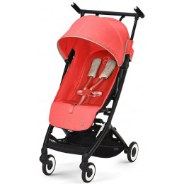 Прогулочная коляска Cybex Libelle BLK Hibiscus Red с дождевиком