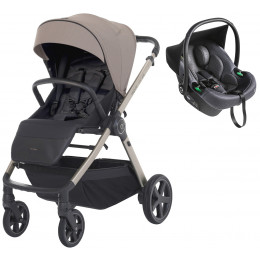 Прогулочная коляска Espiro Only Way 2026 и автокресло Pi Graphite 529 sahara beige