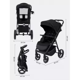 Коляска прогулочная Mowbaby Nimbus Black