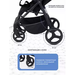 Коляска прогулочная Mowbaby Nimbus Black