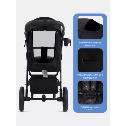 Коляска прогулочная Mowbaby Nimbus Black