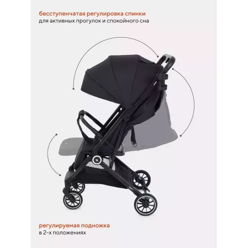 Коляска прогулочная Rant Basic Juno Black