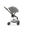 Купить прогулочную коляску Cybex Mios III, в цвете Mirage Grey (шасси Chrome Brown)