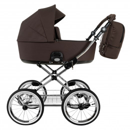 ROAN Коляска 1 в1 Bass Next Classic короб Turkish Coffe/Black/руч.Cappuccino(2 места)14d