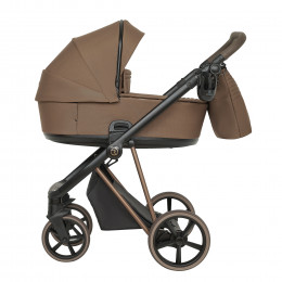 ROAN Коляска 2 в1 Sol Luxury короб + прогулка Mocha Mousse/Bronze/руч.Capp/к.Capp(2 места)