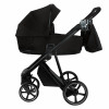 ROAN Коляска 2 в1 Sol короб + прогулка leather/Black/Black/руч.Черный(2 места)
