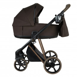 ROAN Коляска 2 в1 Sol Luxury короб + прогулка Turkish Coffe/Bronze/руч.Capp/к.Capp(2 места)