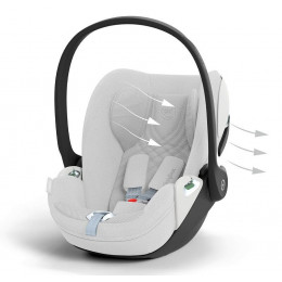 Купить автокресло Cybex Cloud T Plus, в цвете Platinum White (0-13 кг)