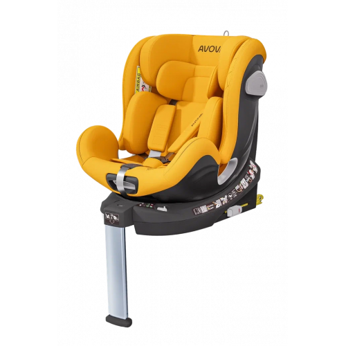 Автокресло AVOVA Swan Fix i-size, в цвете Beach Yellow (40-125 см)