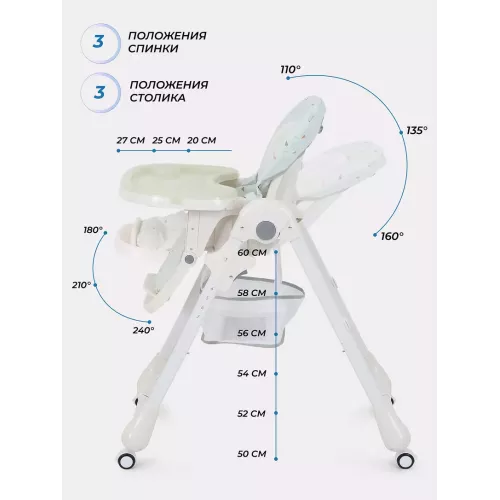 Стульчик для кормления Rant Cream 2024 Green