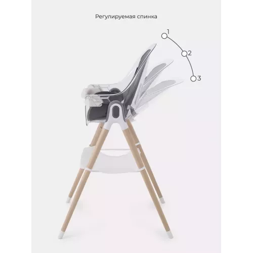 Стульчик для кормления Mowbaby Fusion Moon grey