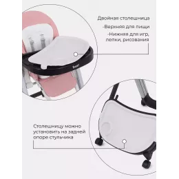 Стульчик для кормления Rant Onyx Cloud Pink