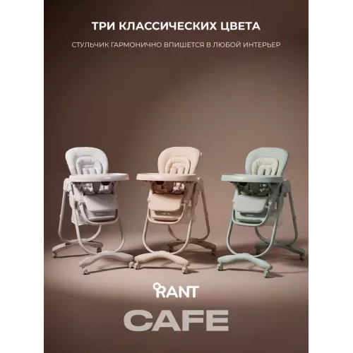 Стульчик для кормления Rant Cafe 2025 Grey