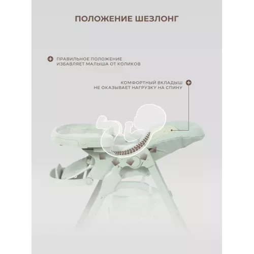 Стульчик для кормления Rant Cafe 2025 Green
