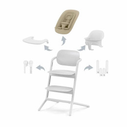 Стульчик для кормления 4в1 Cybex Lemo, в цвете All White