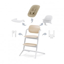 Стульчик для кормления 4в1 Cybex Lemo, в цвете Sand White