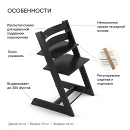 Стульчик для кормления Stokke Tripp Trapp Black