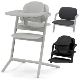 Стульчик для кормления Cybex Lemo 4 в 1 с мягкими чехлами Comfort Inlay Suede Grey/Stunning Black