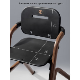 Стульчик для кормления Amarobaby Winnie черный